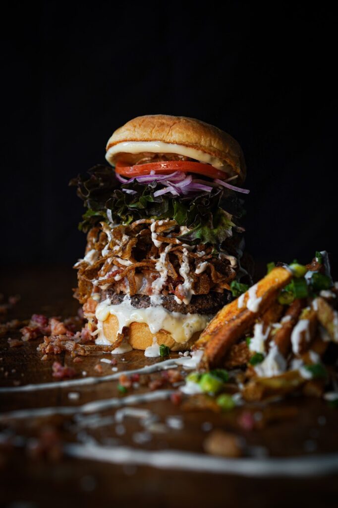 Bacon Over Load Burger Yaks on The 5